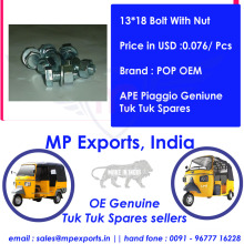 Ape Tuk Tuk Spares 13*18 Bolt With Nut